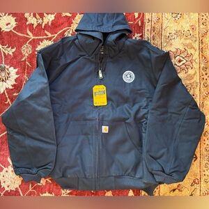 Carhartt Men's Dark Blue Hooded Performance Jacket